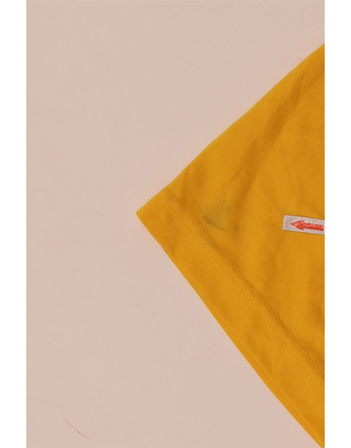 ADIDAS Camiseta masculina gráfica top pequeno amarelo colorblock poliéster