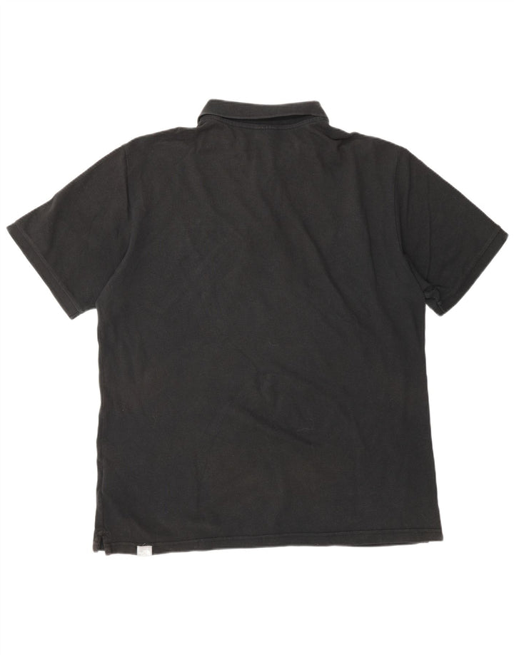 Camisa polo masculina THE NORTH FACE grande algodão preto