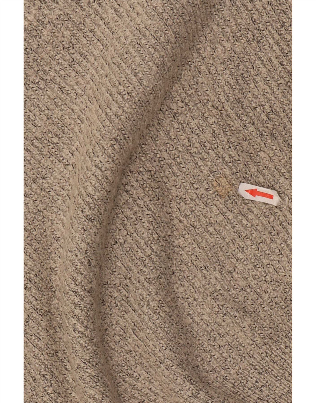 Suéter masculino Marks & Spencer com gola redonda, grande poliamida manchada cinza