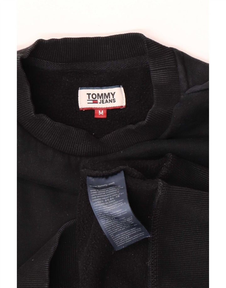 Tommy Hilfiger moletom feminino regular fit jumper médio algodão preto