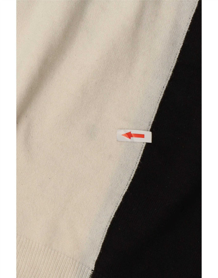 Suéter feminino Marks & Spencer com gola redonda Reino Unido 14 grande multicolorido