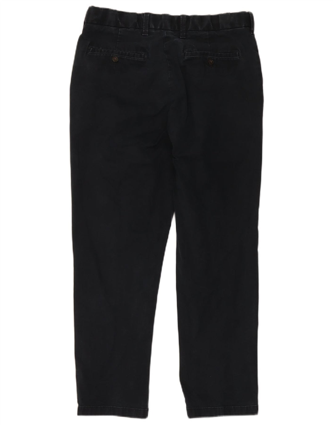 Calça chino reta masculina Marks & Spencer Blue Harbor W34 L29 marinho