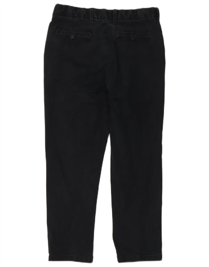 Calça chino reta masculina Marks & Spencer Blue Harbor W34 L29 marinho
