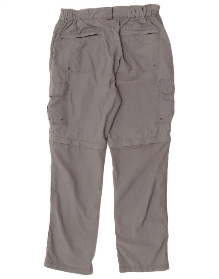 Calça cargo reta masculina Mountain Warehouse W34 L31 cinza nylon
