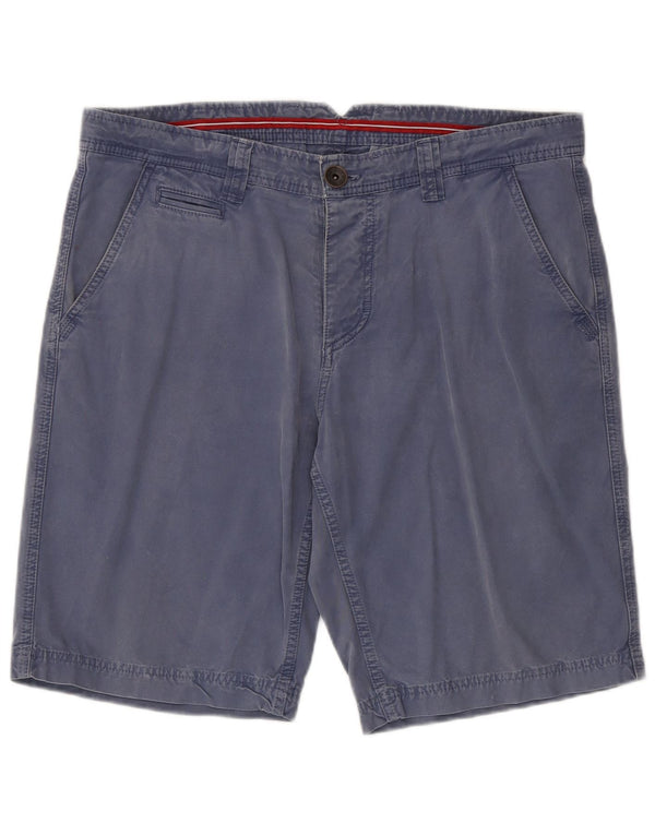 North Sails Mens Chino Shorts IT 52 XL W38 Azul Algodão