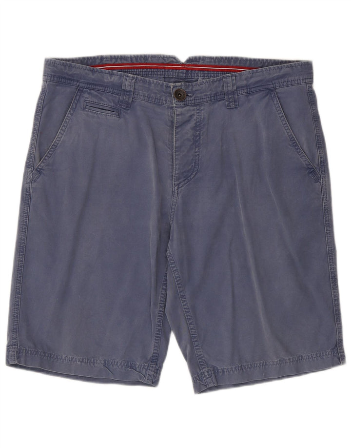North Sails Mens Chino Shorts IT 52 XL W38 Azul Algodão