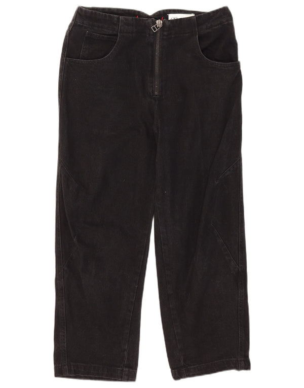 Calça jeans reta feminina Zara EU 36 XS W26 L23 algodão preto