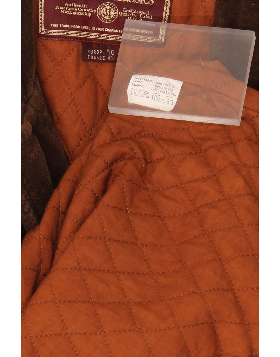 MARLBORO CLASSICS Jaqueta militar masculina de veludo cotelê UE 50 grande algodão marrom