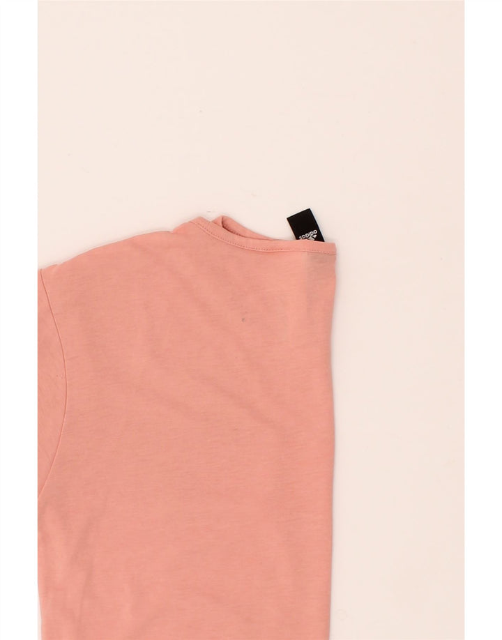 ADIDAS Girls Graphic T-Shirt Top 11-12 Years Pink Vintage Adidas and Second-Hand Adidas from Messina Hembry 