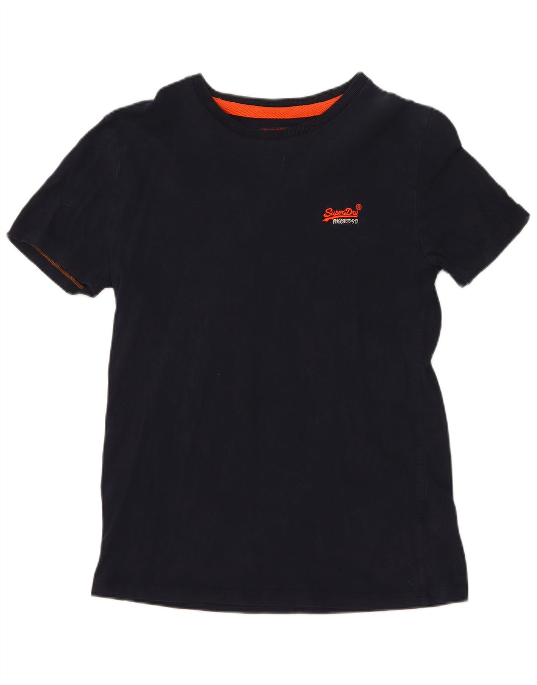 Camiseta masculina Superdry Top pequeno algodão azul marinho