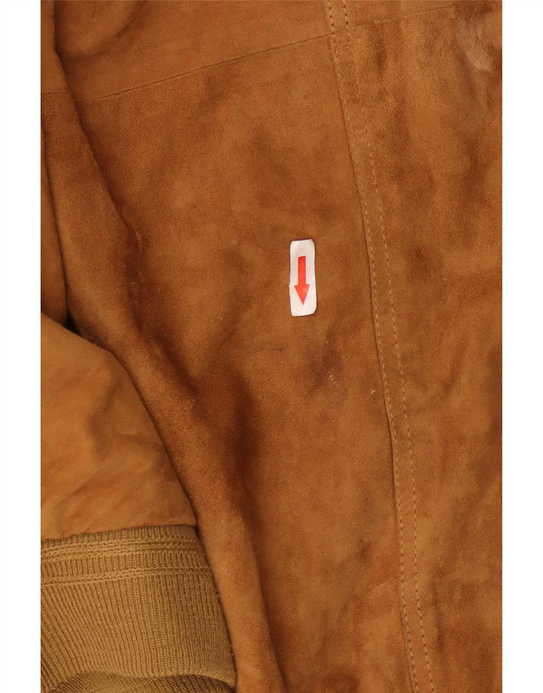 Jaqueta bomber de camurça masculina vintage IT 62 6XL couro marrom