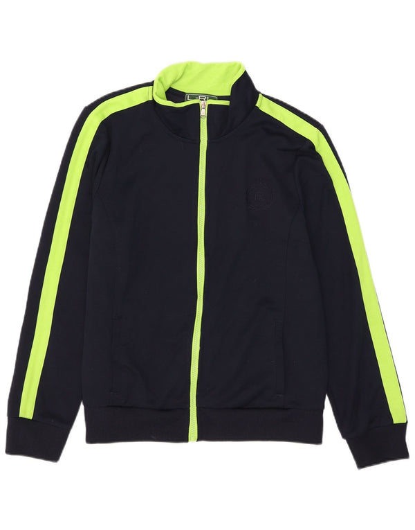 Ralph Lauren Jaqueta feminina de agasalho UK 18 XL azul marinho colorblock