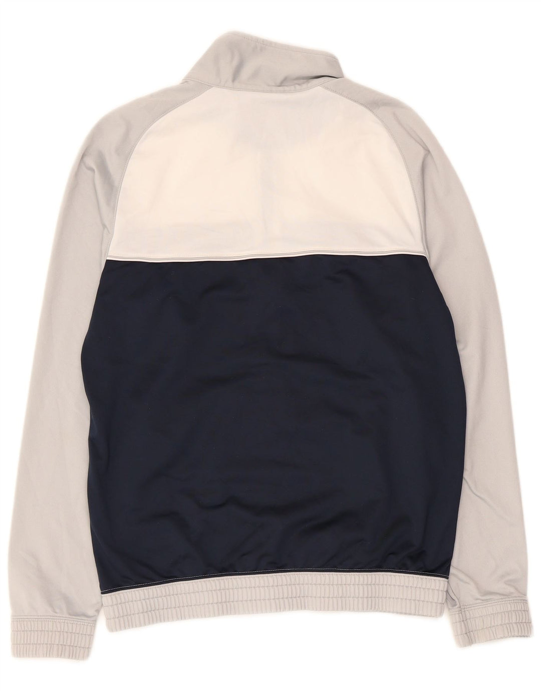 CHAMPION Jaqueta masculina de agasalho cinza médio em poliéster colorblock