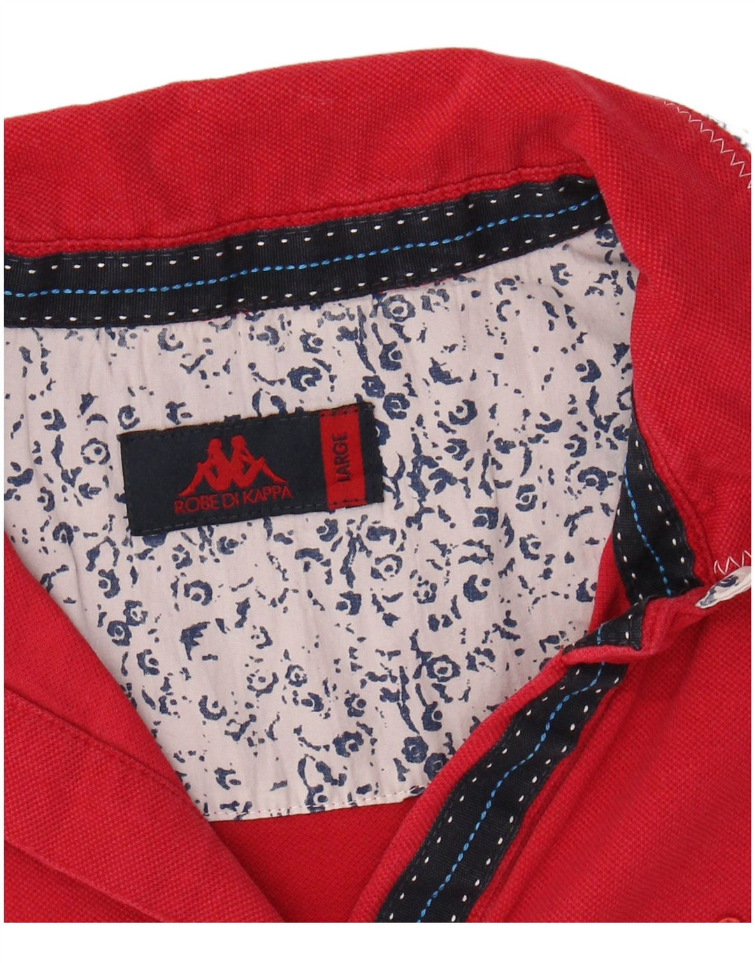 Camisa polo feminina KAPPA UK 14 grande algodão vermelho