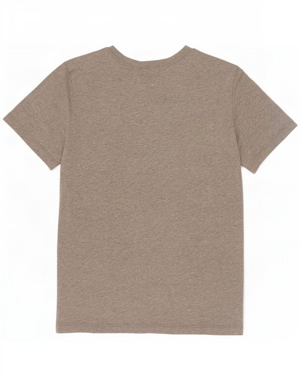 Camiseta gráfica Benetton Boys 10-11 anos XL algodão manchado cinza