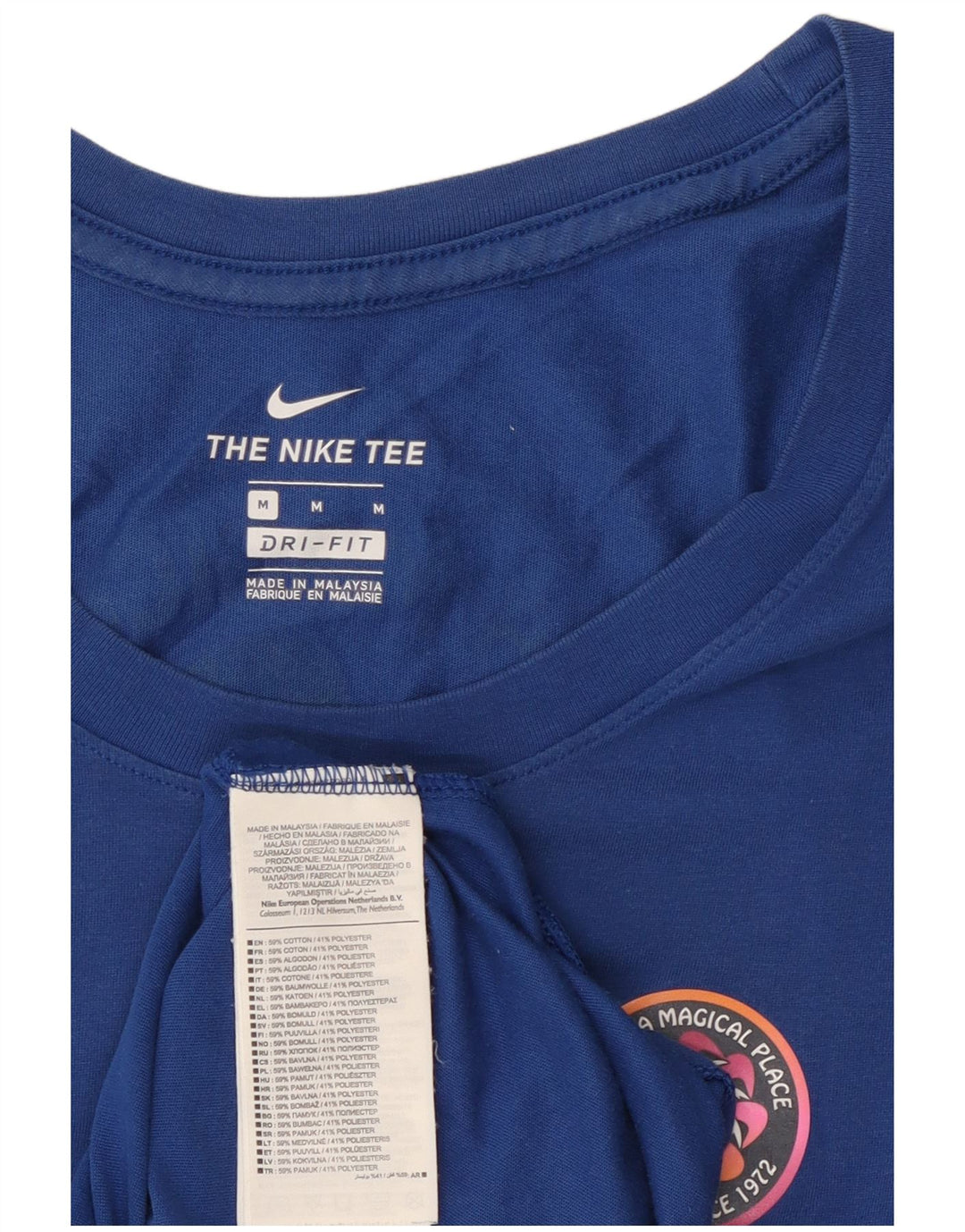 Nike Mens Graphic Vest Top Médio Algodão Azul