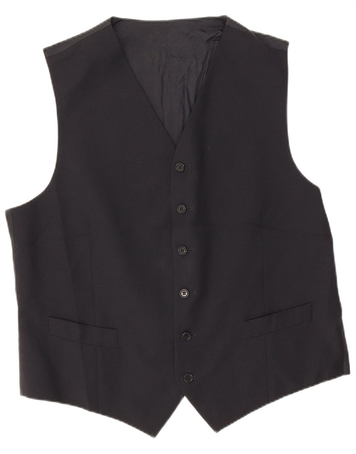 Colete masculino Angelico IT 54 2XL lã virgem preta