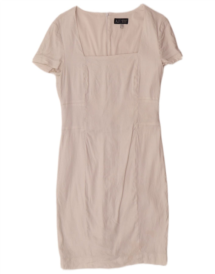 Vestido bainha feminino ARMANI JEANS EUA 8 médio branco