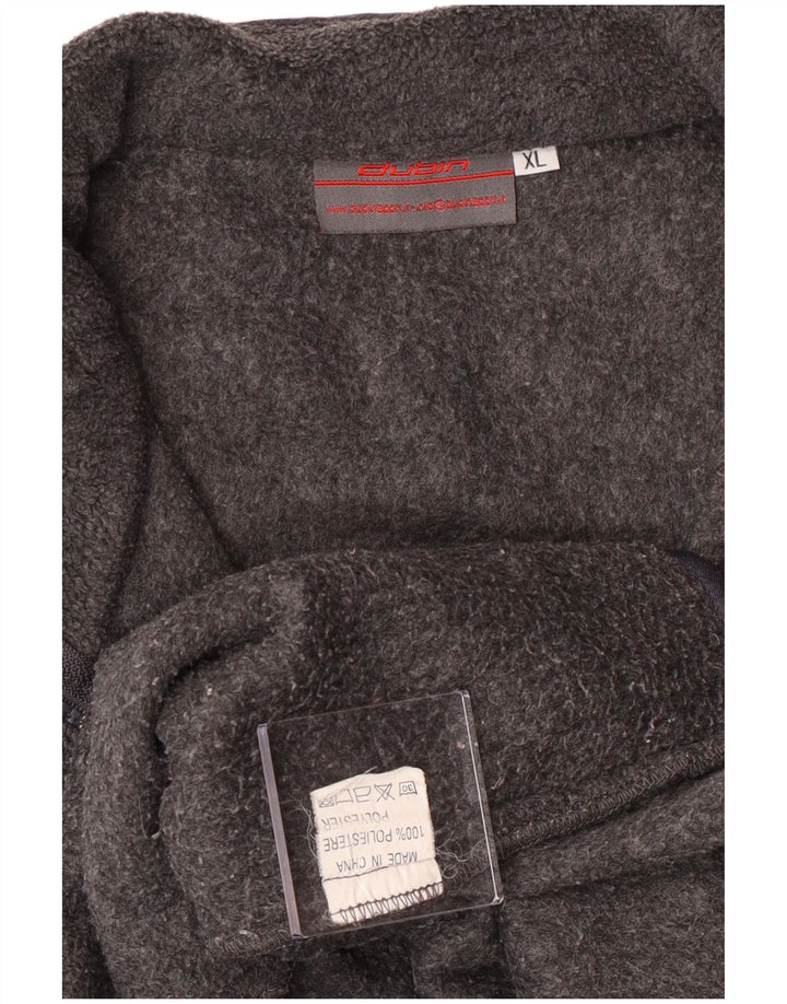 Colete de lã masculino vintage UK 42 XL poliéster cinza