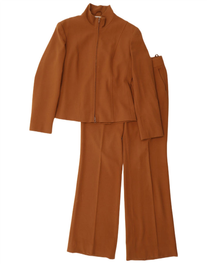 Conjunto feminino Hirsch de 2 peças EU 38 médio W28 L34 poliéster marrom