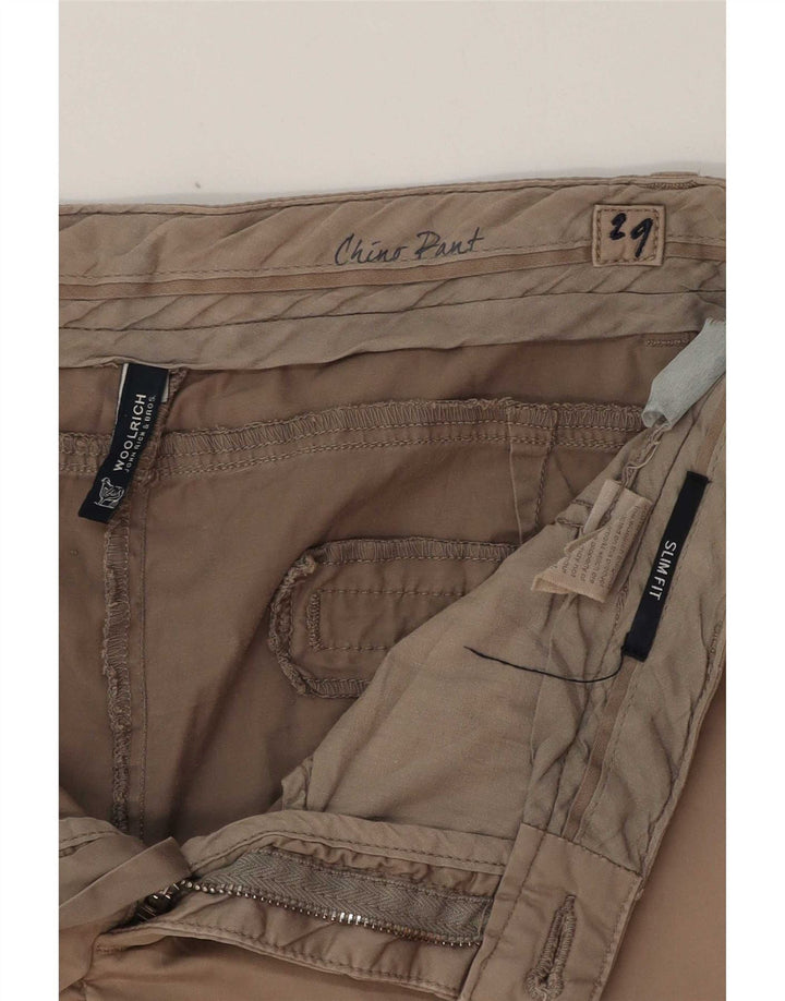 Calça Chino Feminina Woolrich Slim Fit W29 L26 Bege