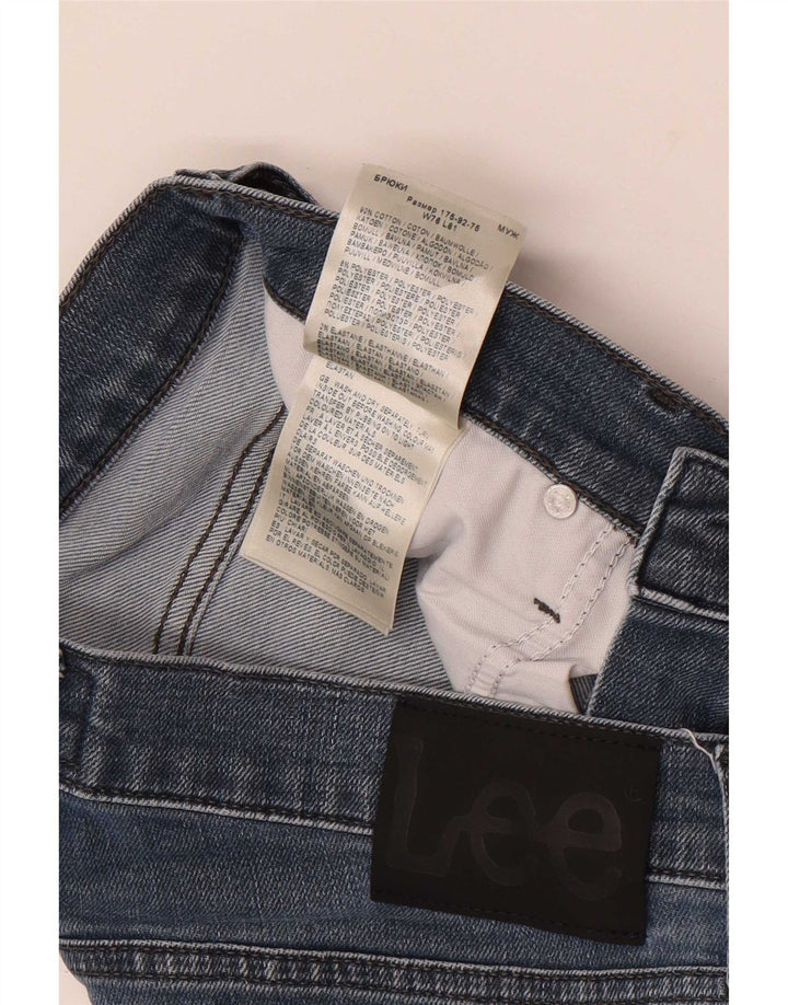 Lee Mens Luke Slim Jeans W30 L32 Azul Algodão