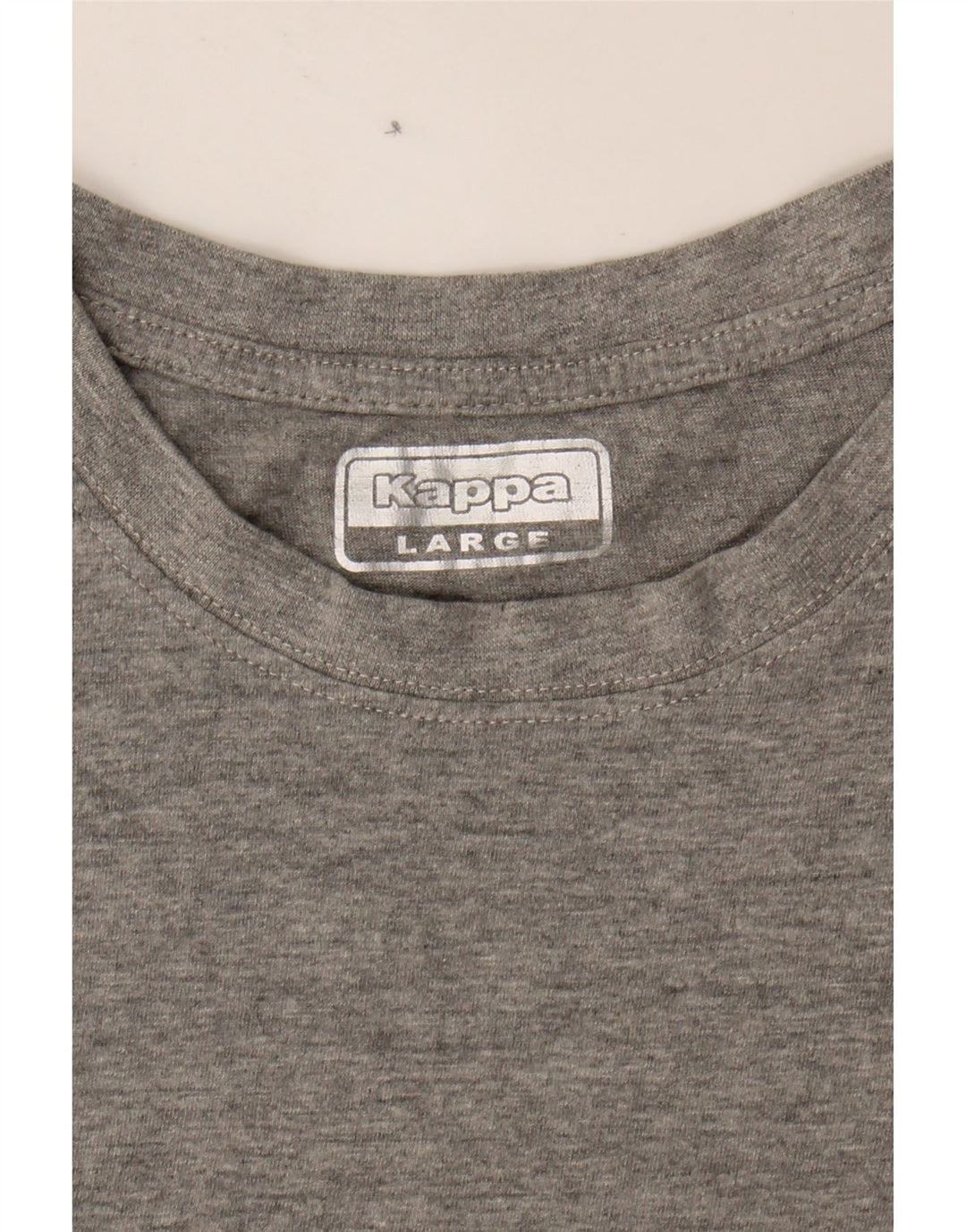 KAPPA Womens T-Shirt Top UK 16 Large Grey Cotton Vintage Kappa and Second-Hand Kappa from Messina Hembry 