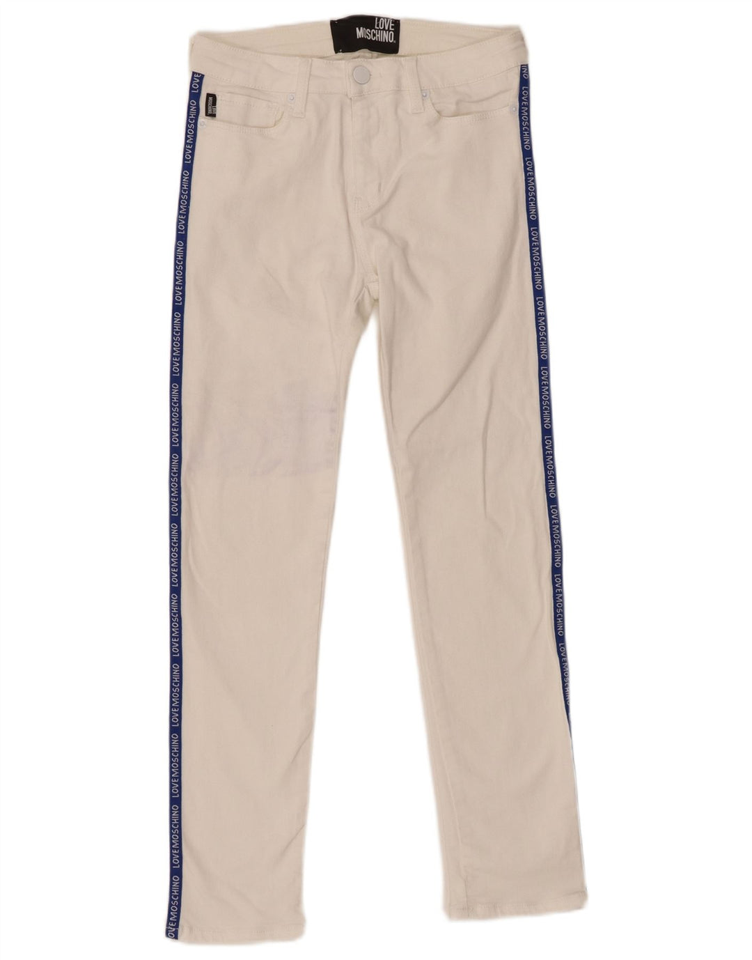 Jeans skinny feminino MOSCHINO W26 L26 branco