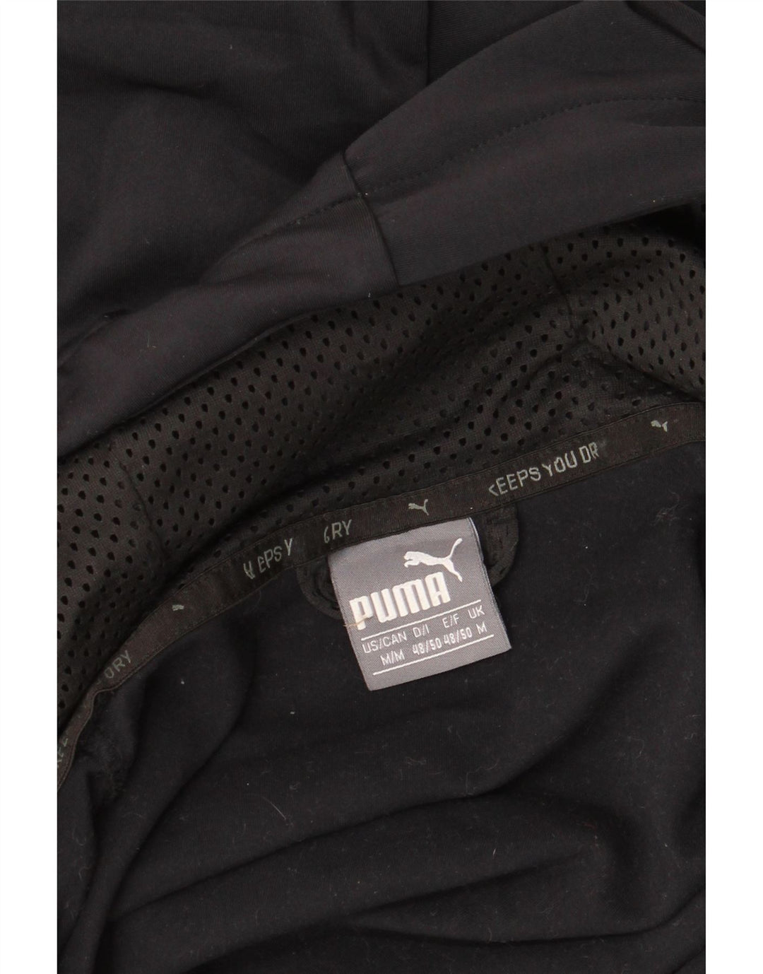 Suéter PUMA masculino com capuz e zíper médio preto