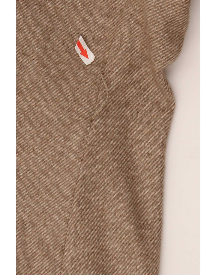 Jaqueta blazer feminina Massimo Dutti com 1 botão Reino Unido 12 médio bege