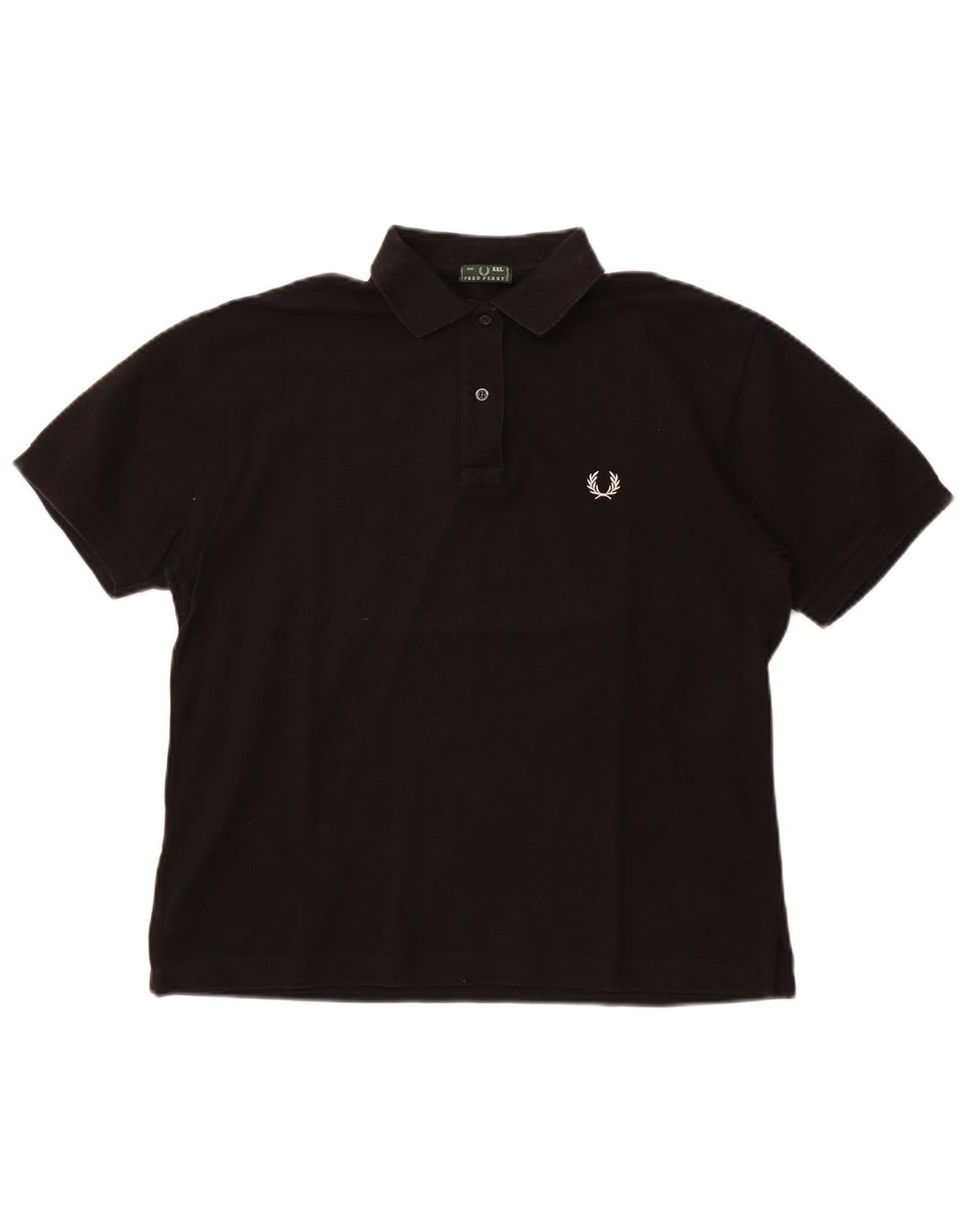 Camisa polo feminina Fred Perry UK 20 2XL algodão preto