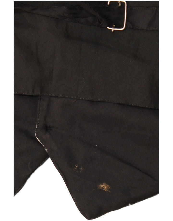 Colete masculino vintage grande preto geométrico