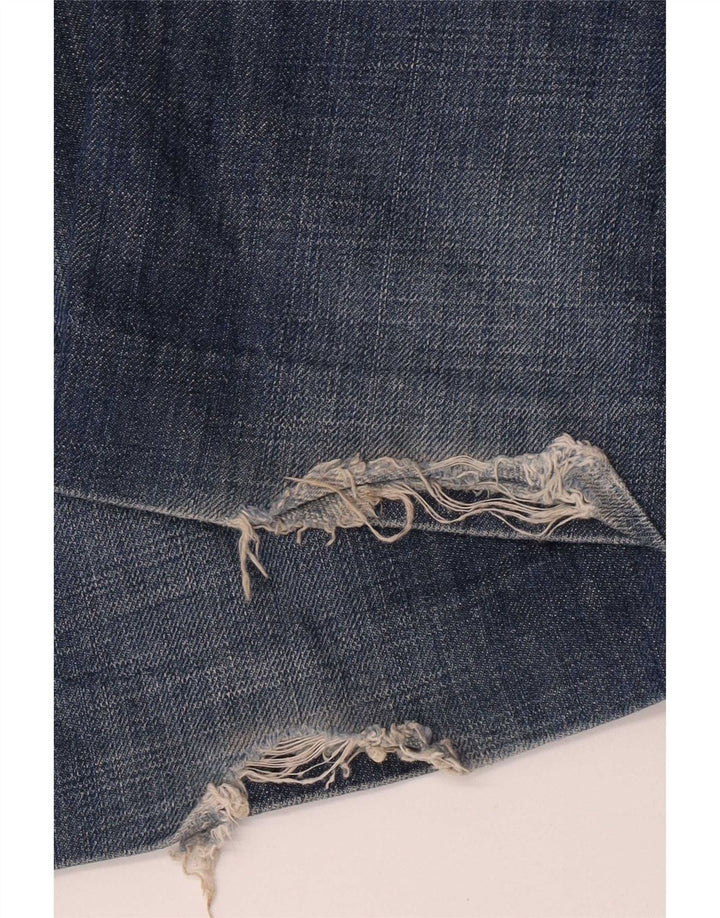 Lee Mens Freeburn Straight Jeans W34 L30 Azul Algodão