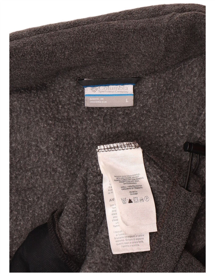 Jaqueta de lã masculina COLUMBIA UK 40 poliéster cinza grande