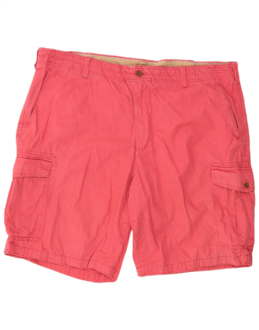 Shorts cargo masculino IZOD água salgada W42 2XL algodão xadrez rosa
