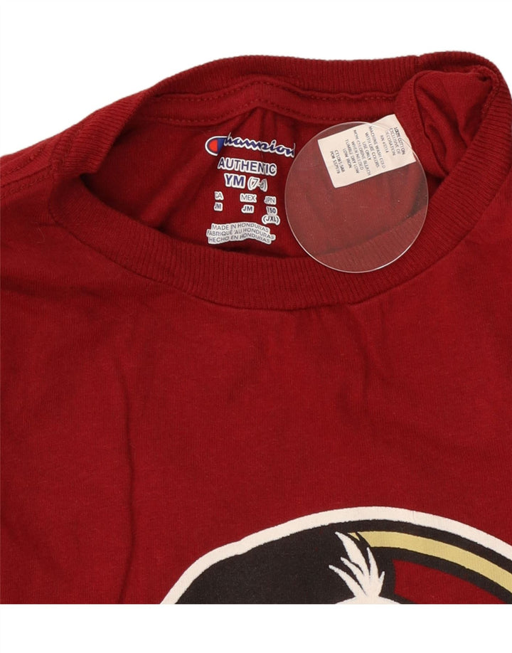 Camiseta Champion Boys Graphic Top 7-8 Anos Vermelho Médio