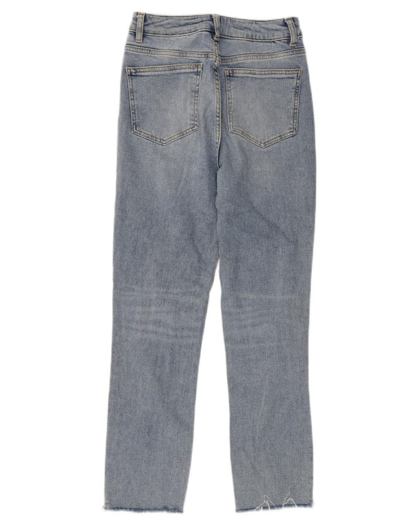 Calça jeans feminina MINT VELVET UK 8 pequena W28 L27 algodão azul