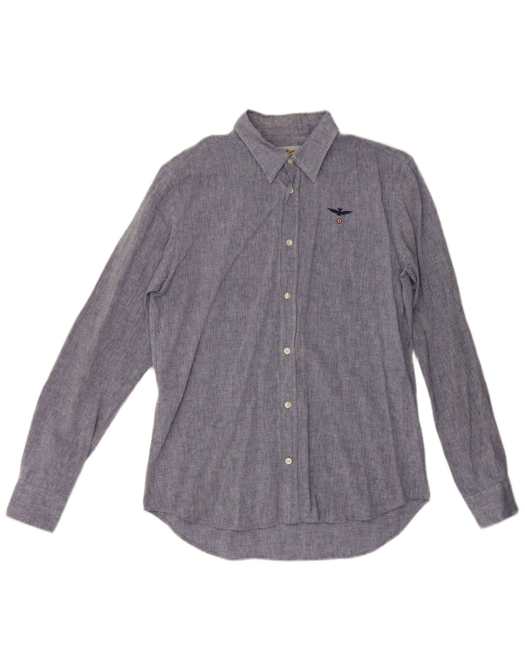 Camisa masculina da Aeronautica Militare azul médio