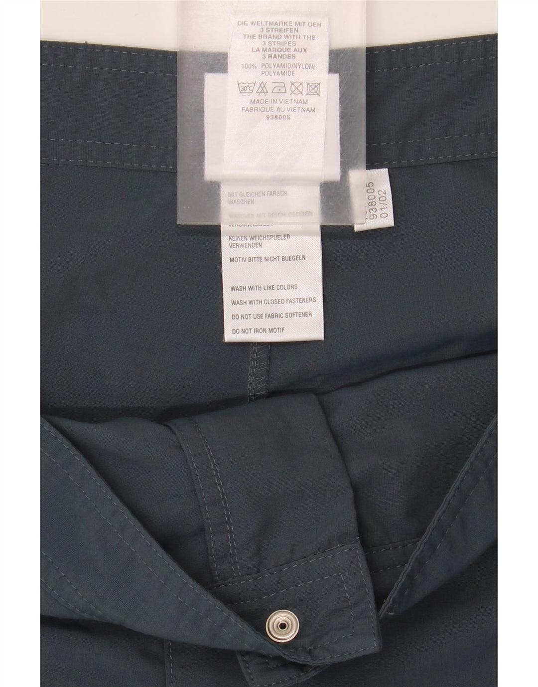 Adidas Mens Bermuda Sport Shorts Médio Azul Colourblock Poliamida