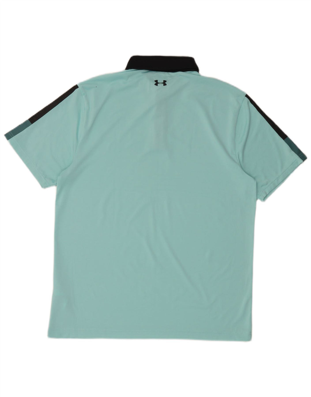 Camisa pólo masculina Under Armour Rugby grande poliéster azul Colourblock