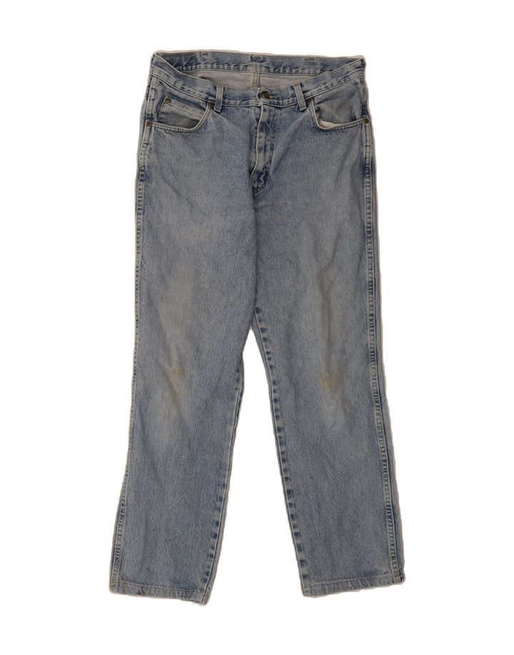 WRANGLER Mens Heavy Duty Straight Jeans W32 L28 Blue Vintage Wrangler and Second-Hand Wrangler from Messina Hembry 