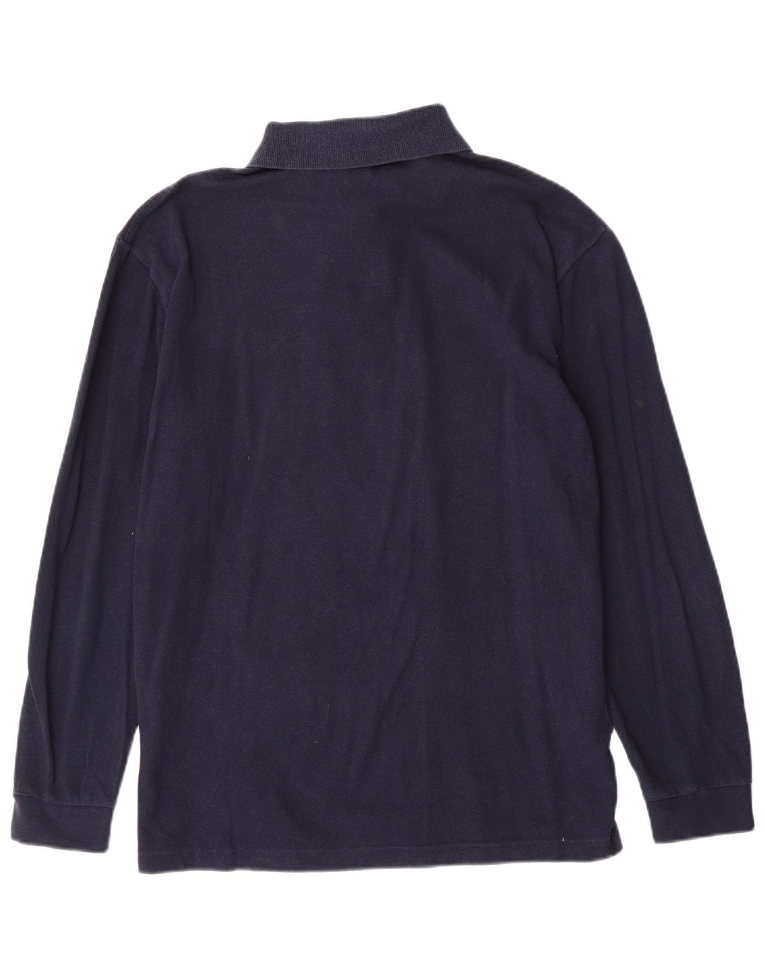 Camisa polo masculina de manga comprida Fred Perry grande algodão azul marinho