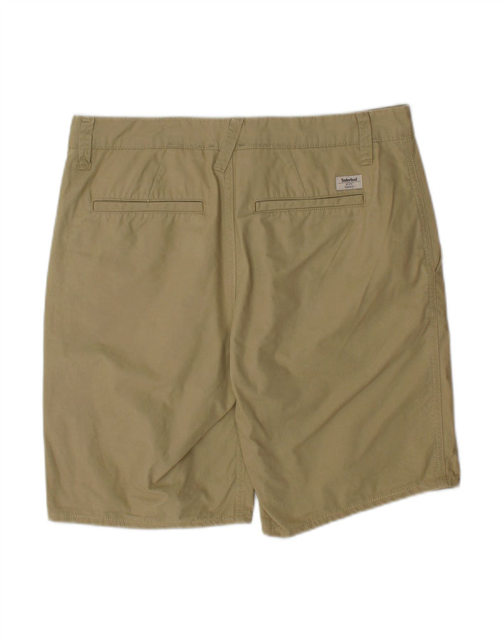 TIMBERLAND Mens Chino Shorts W30 Algodão Bege Médio