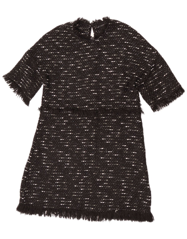 Vestido jumper feminino Zara Reino Unido 12 médio preto manchado