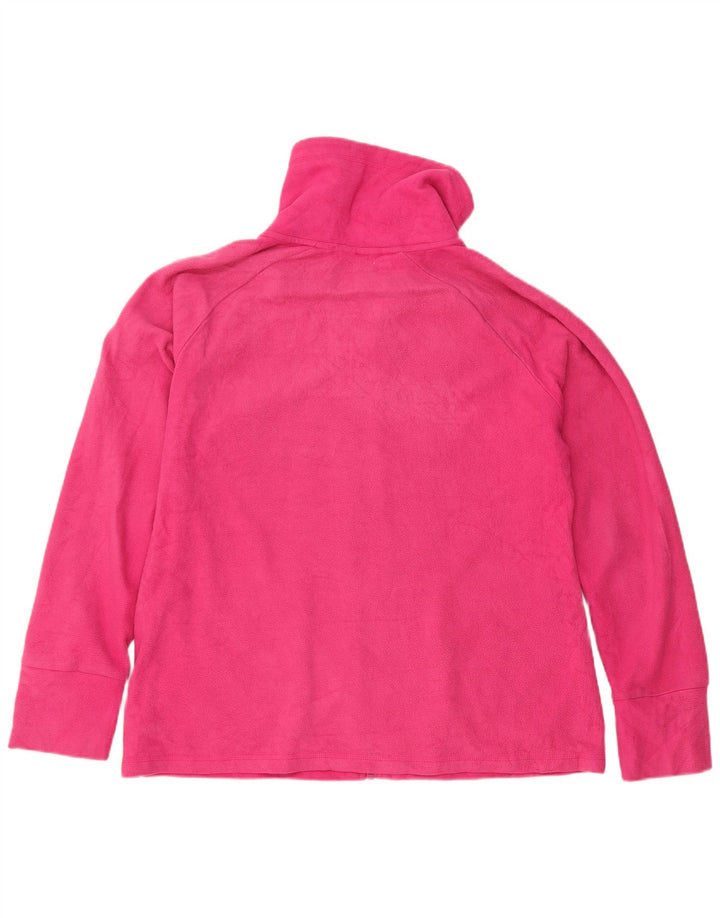 Jaqueta Calvin Klein Feminina Graphic Fleece UK 18 XL Rosa Poliéster