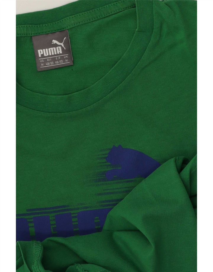 Puma Camiseta Masculina Graphic Top Verde Médio