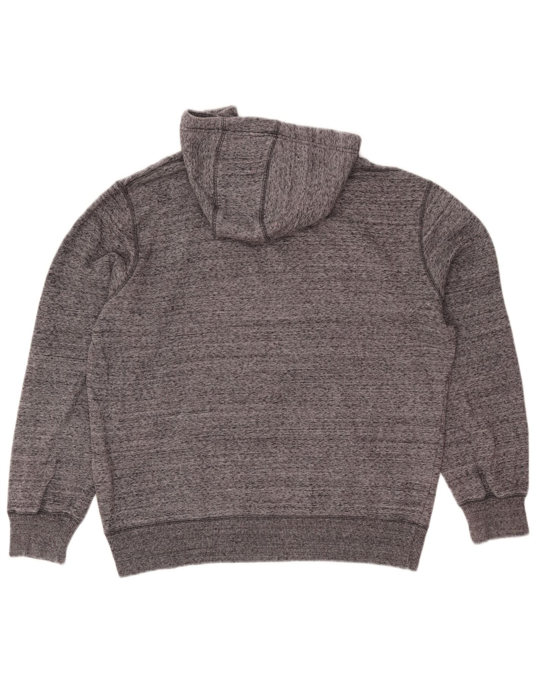 Jumper masculino com capuz Champion grande algodão manchado cinza