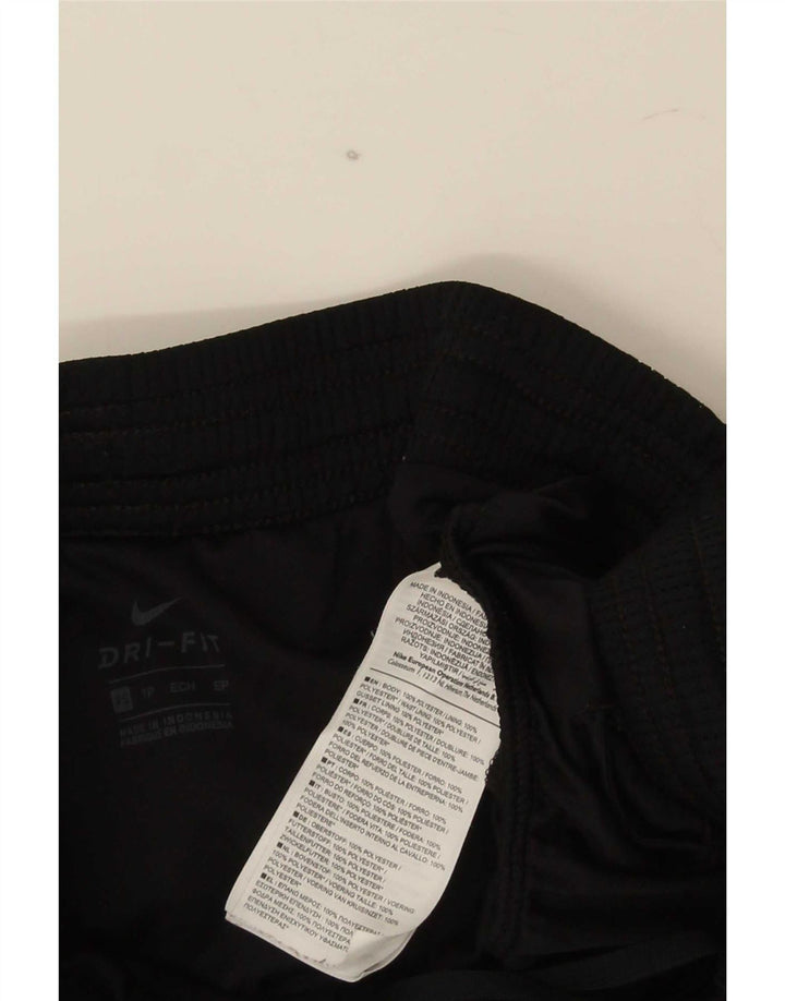 Shorts esportivos regulares femininos Nike XS poliéster preto