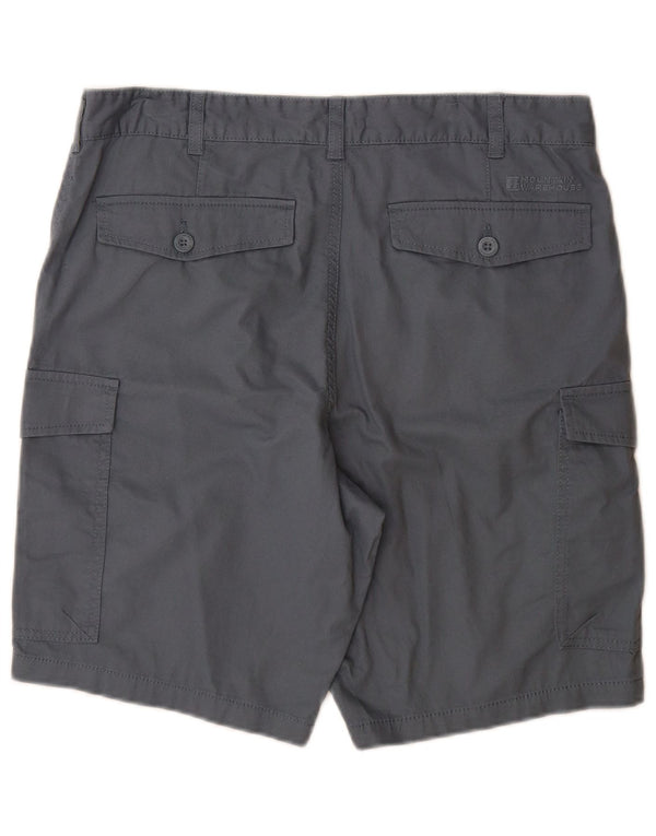 Shorts cargo masculino Mountain Warehouse W34 grande algodão azul marinho