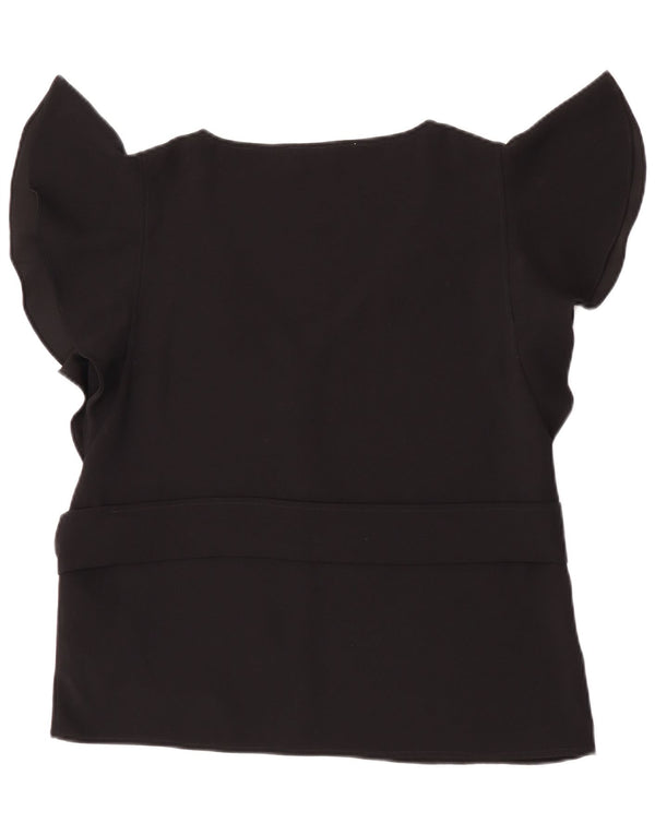 Blusa feminina EMME Marella UK 14 grande poliéster preto